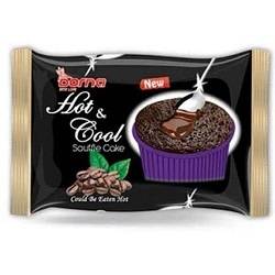 درنا کیک برانی با مغزی کرم قهوه (هات کول کیک )70 گرم